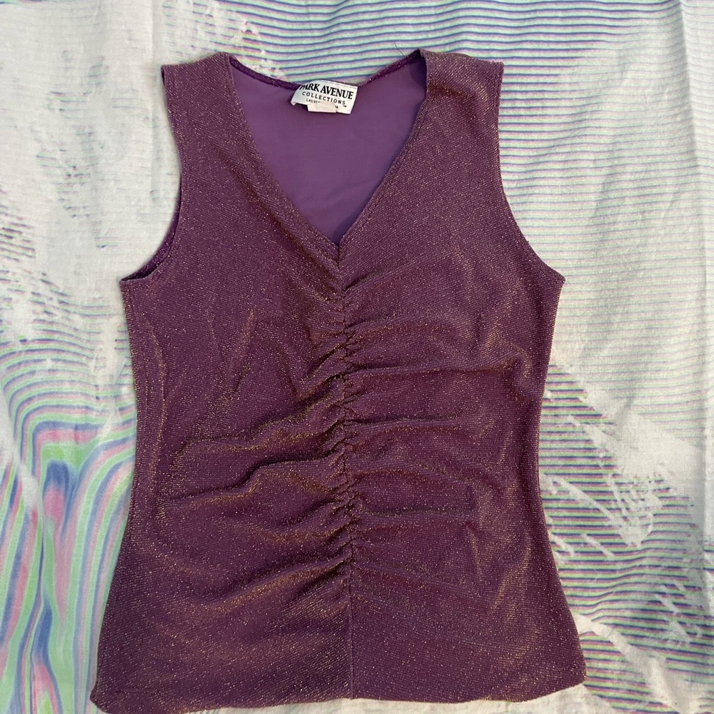 Glitter Ruche Top